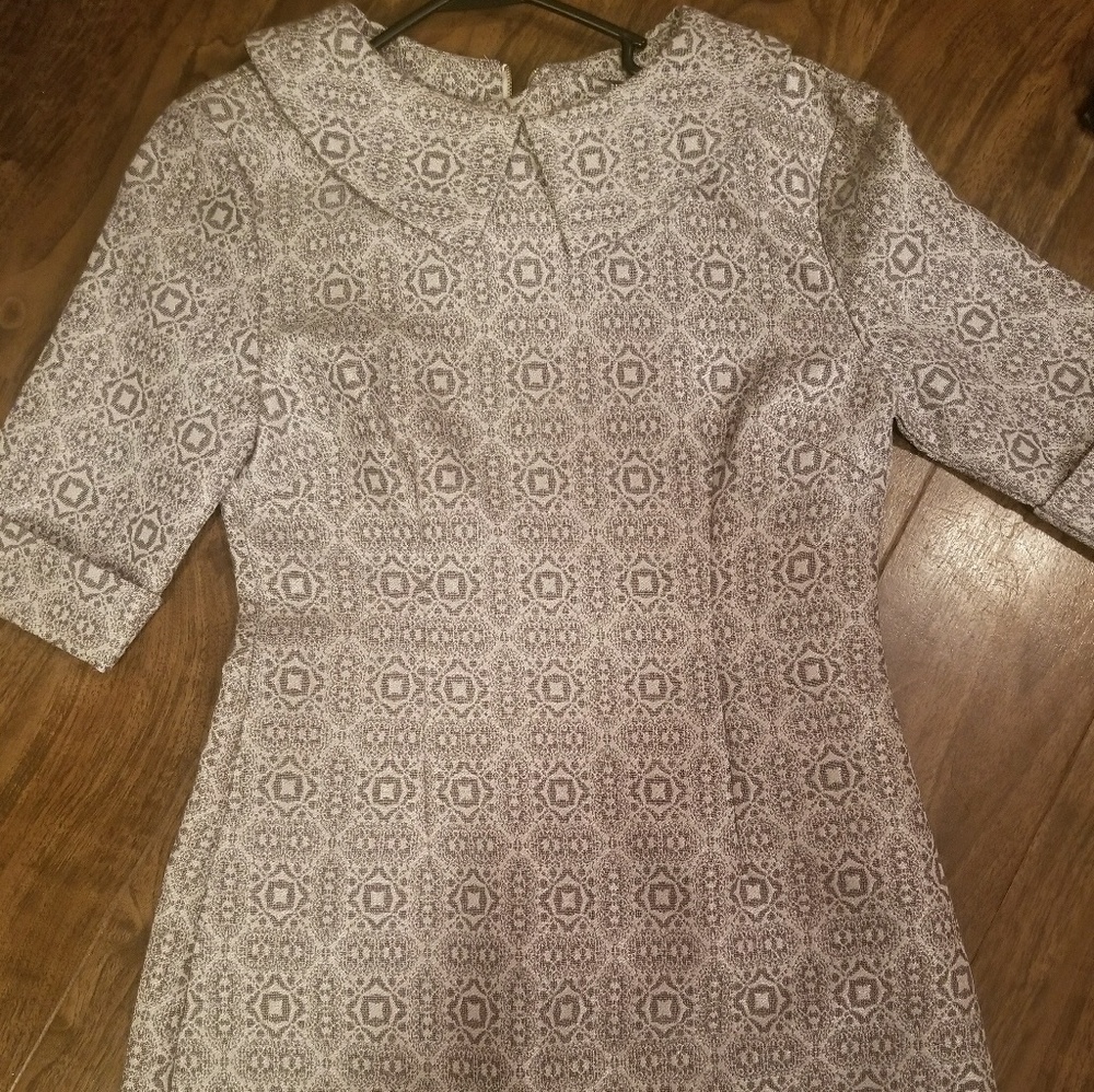 Fashion Union Silver and White Mini dress